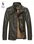 2019U veste ralph lauren homme cuir fashion col rond hot sale 1223 brun wq